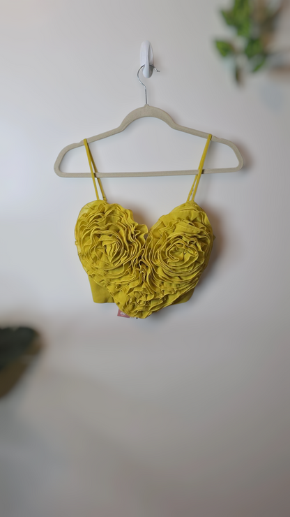 Heart Flower Crop Top