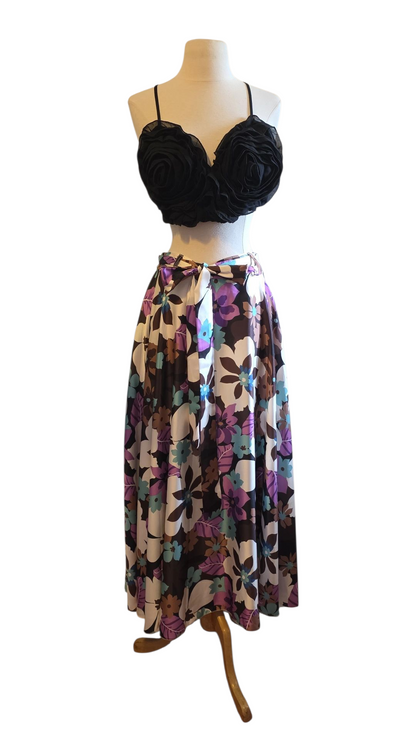 Flower Maxi Skirt