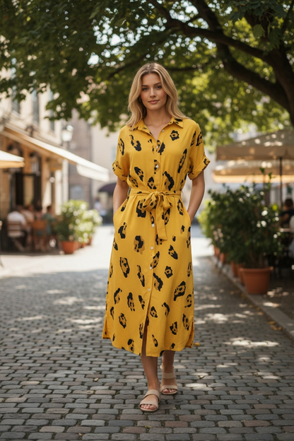 Italy Prints Midi Dress