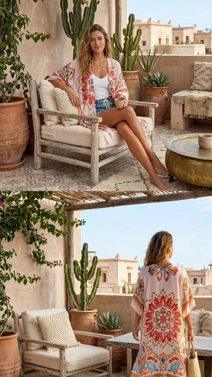 Mandala Boho Kimono