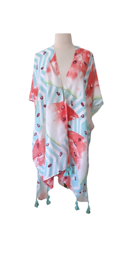 Melon Cover Up. Kimono Style