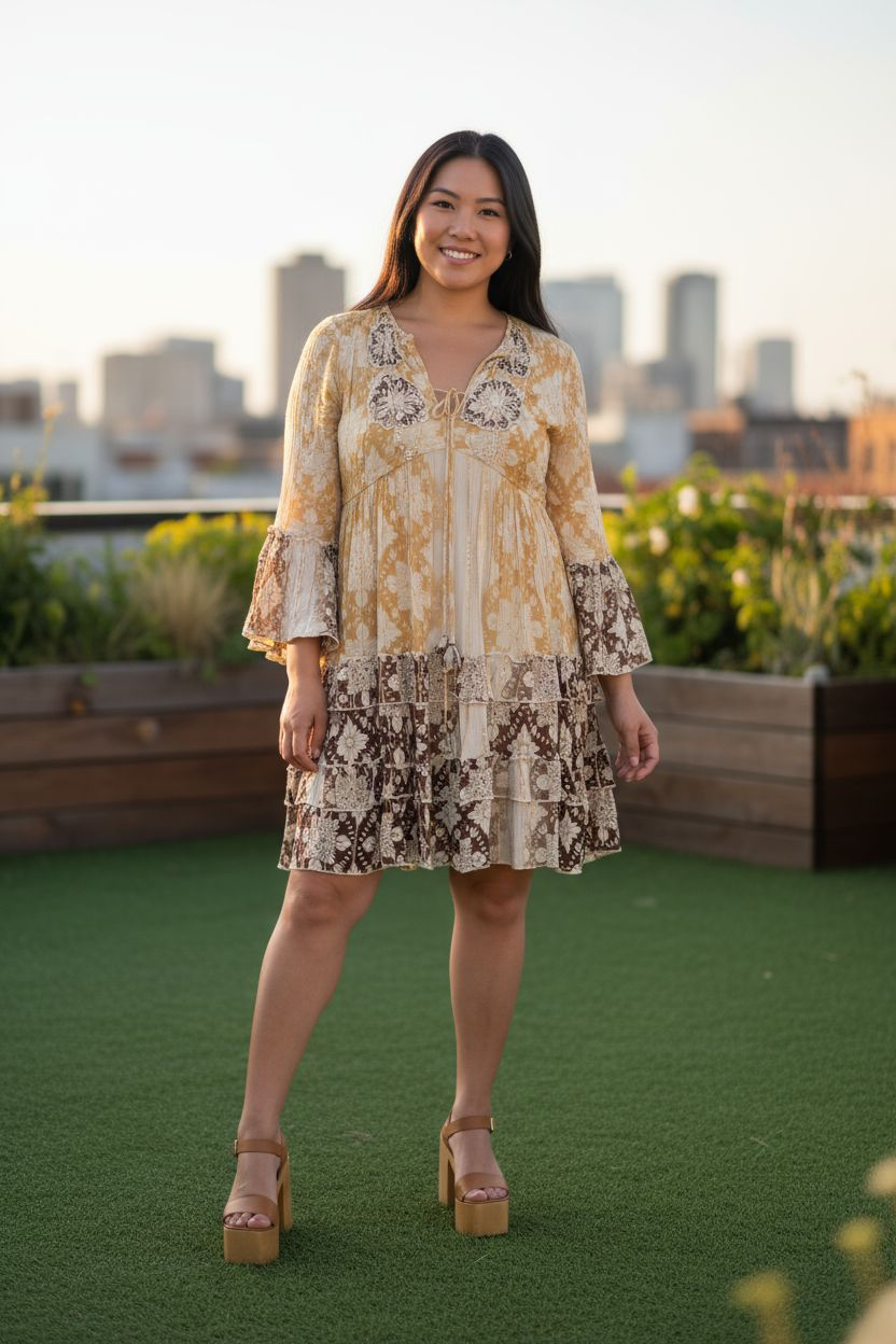 Dayna Boho Short Dress