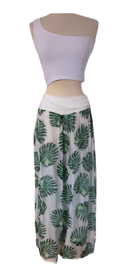 Leaf Palazzo Pant