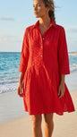 Amber Eyelet Short Dress