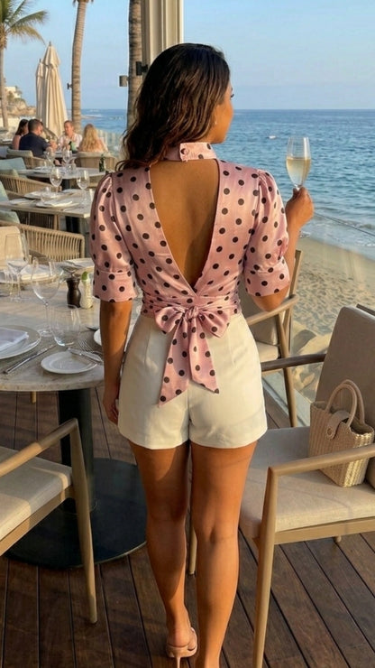 Dots Crop Top