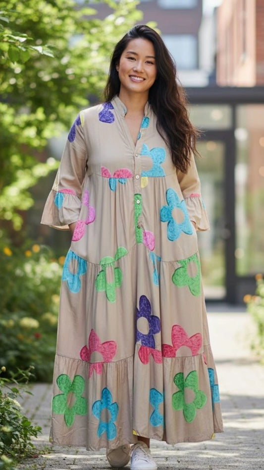 Flowers Maxi Dress