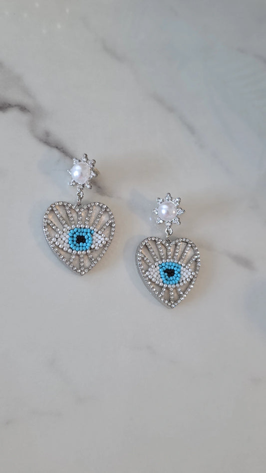 Eye Heart Earrings