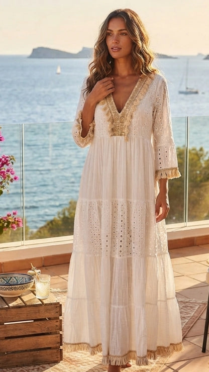 Roma Eyelet Dress