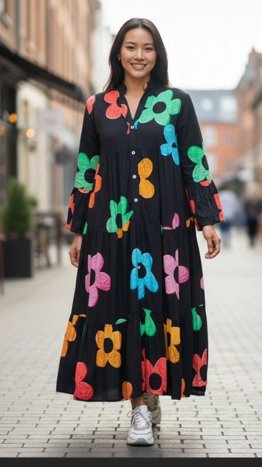 Flowers Maxi Dress