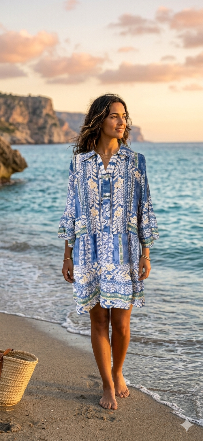 Monaco Boho Short Dress