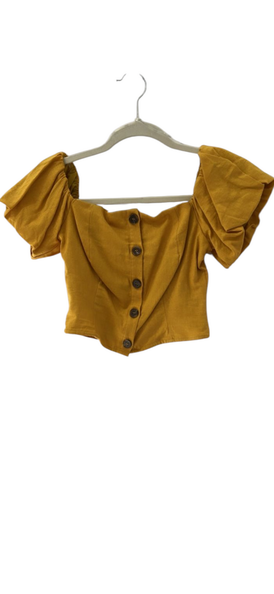 Linen Crop Top