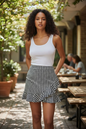 White Black Skort