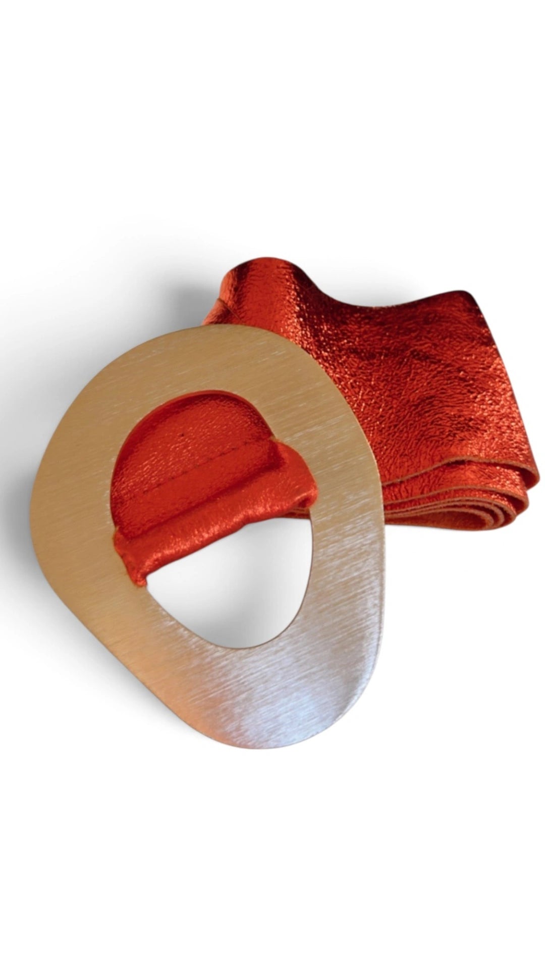 Metallic Leather Belt