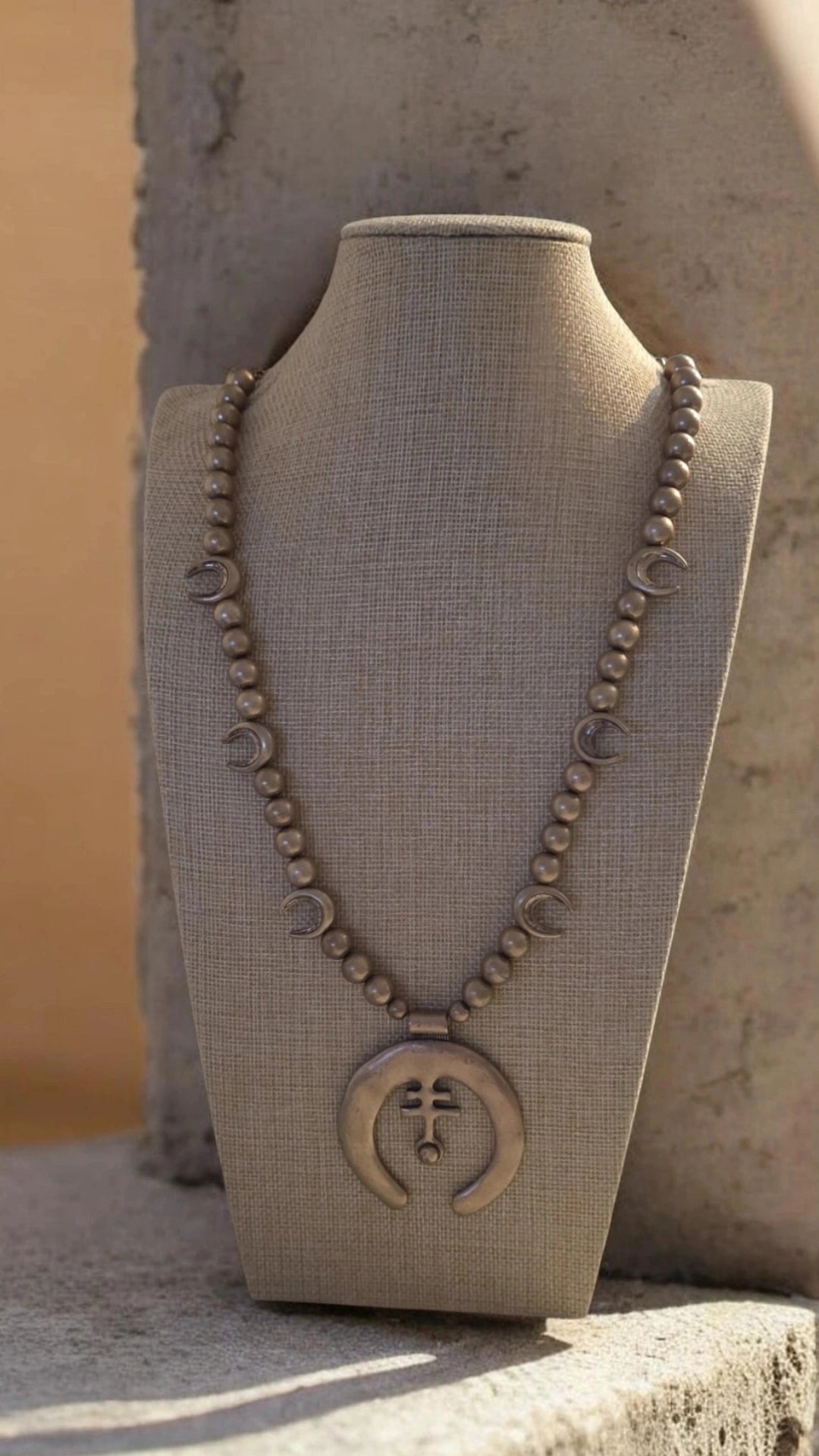 Lucky Horseshoe Long Necklace