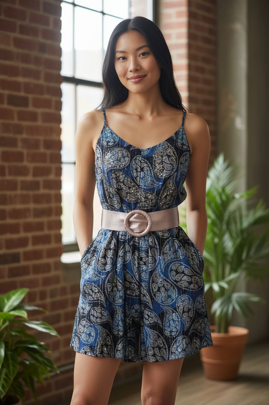 Gracie Boho short romper