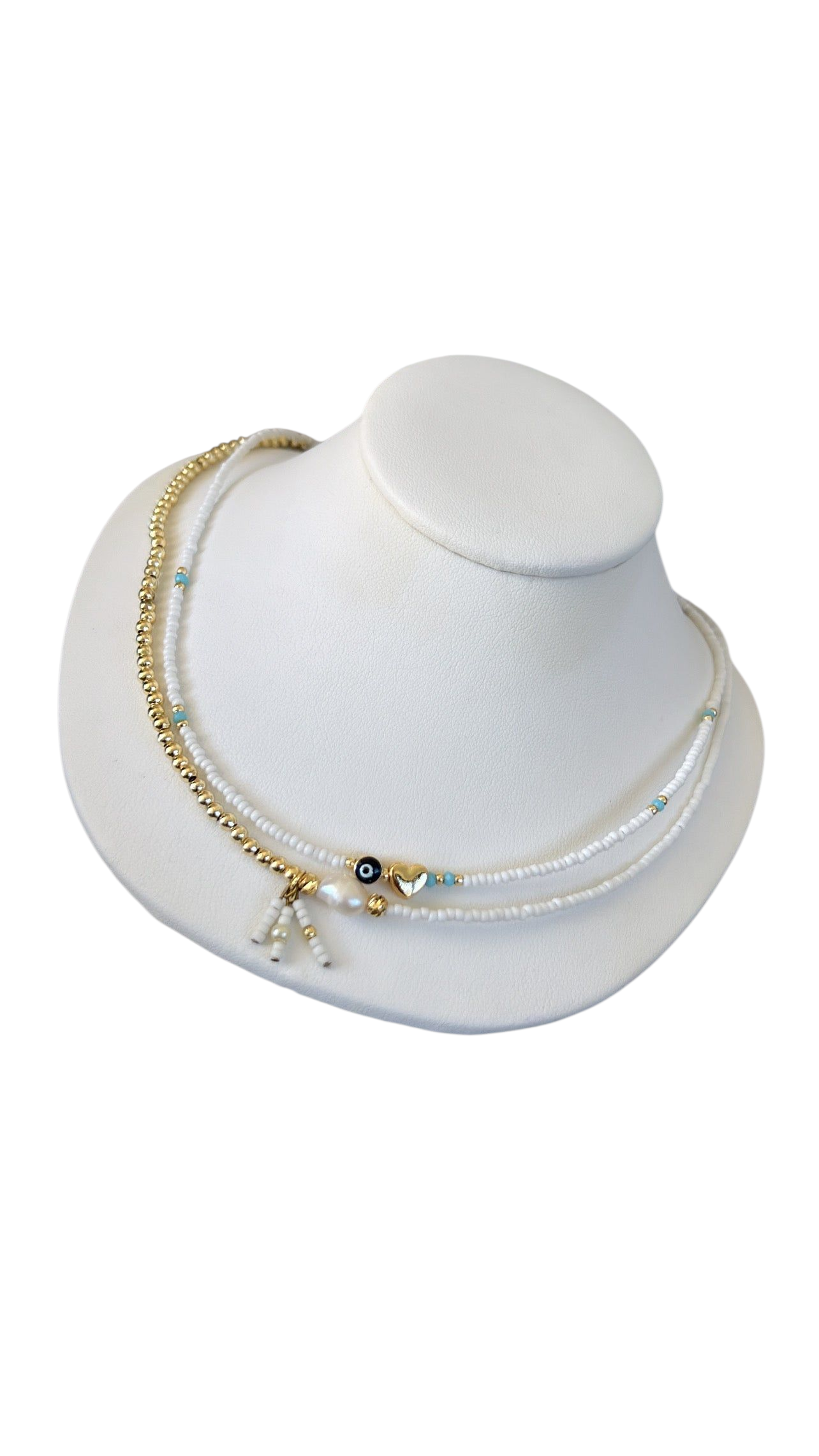 Lucky Eye & Heart choker