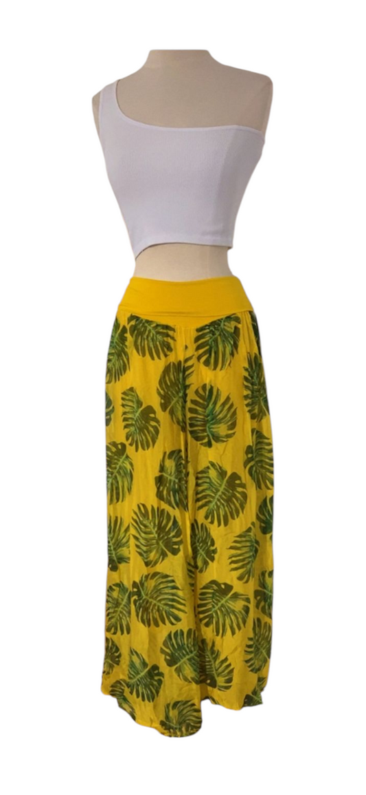 Leaf Palazzo Pant