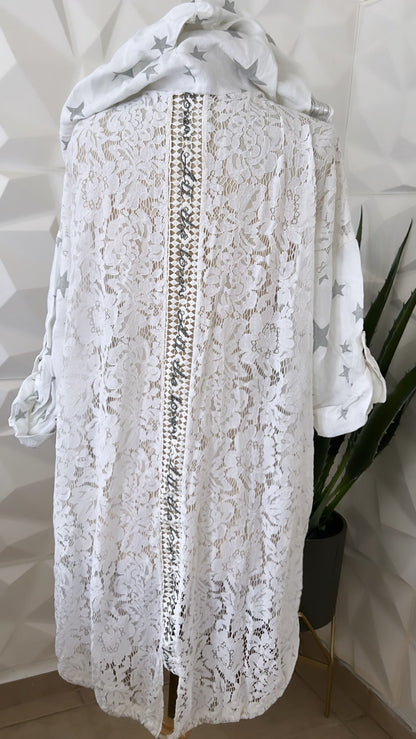 Star Silver long Cardigan